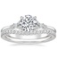 18K White Gold Nadia Diamond Ring with Curved Ballad Diamond Ring (1/6 ct. tw.)