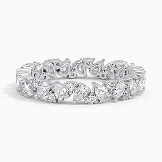 Olivetta Eternity Lab Diamond Ring in Platinum