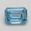 1.55 Ct. Fancy Vivid Blue Emerald Lab Grown Diamond