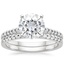 18KW Moissanite Sonora Diamond Bridal Set (1/4 ct. tw.), smalltop view