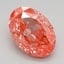 2.61 Ct. Fancy Vivid Pink Oval Lab Grown Diamond