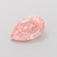 1.33 Ct. Fancy Intense Pink Pear Lab Grown Diamond