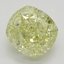 3.03 Ct. Fancy Yellow Cushion Diamond