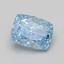 1.52 Ct. Fancy Vivid Blue Cushion Lab Grown Diamond