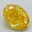 3.57 Ct. Fancy Vivid Yellow Oval Lab Grown Diamond