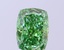 1.14 Ct. Fancy Vivid  Green Cushion Lab Grown Diamond