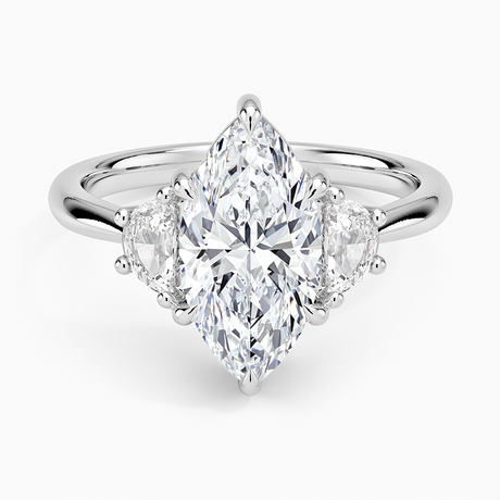 Half Moon Three Stone Diamond Ring (1/4 ct. tw.)