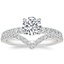 Platinum Luxe Heritage Diamond Ring (1/3 ct. tw.) with Elongated Luxe Flair Diamond Ring