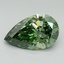 2.30 Ct. Fancy Vivid Green Pear Lab Grown Diamond