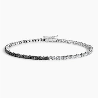 Black and White Diamond Tennis Bracelet (2 ct. tw.)