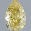 1.01 Ct. Fancy Intense  Yellow Pear Lab Grown Diamond
