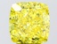 5.51 Ct. Fancy Vivid Yellow Yellow Cushion Lab Grown Diamond