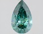 1.10 Ct. Fancy Vivid Green Pear Lab Grown Diamond