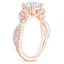 14K Rose Gold Luxe Winding Willow Diamond Ring (1/4 ct. tw.), smallside view
