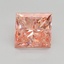 2.01 Ct. Fancy Vivid Pink Princess Lab Grown Diamond