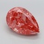 4.53 Ct. Fancy Vivid Pink Pear Lab Grown Diamond