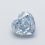 1.00 Ct. Fancy Intense  Blue Heart Lab Grown Diamond