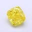 1.47 Ct. Fancy Vivid  Yellow Cushion Lab Grown Diamond