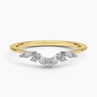 Mixed Metal Yvette Diamond Ring in 18K Yellow Gold