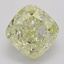 1.02 Ct. Fancy Light Yellow Cushion Diamond