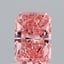 0.90 Ct. Fancy Vivid Pink Radiant Lab Grown Diamond