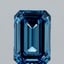3.77 Ct. Fancy Vivid Blue Emerald Lab Grown Diamond
