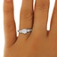 The Emma Ring, smalltop view on a hand
