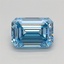 1.13 Ct. Fancy Intense Blue Emerald Lab Grown Diamond