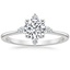 18K White Gold Luminesce Diamond Ring, smalltop view