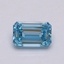 1.06 Ct. Fancy Intense Blue Emerald Lab Grown Diamond