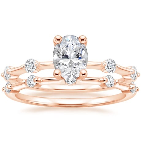 14K Rose Gold Aimee Diamond Bridal Set