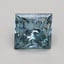 1.61 Ct. Fancy Intense Greenish Blue Princess Lab Grown Diamond