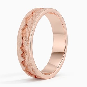 Rockies 5mm Wedding Ring in 14K Rose Gold