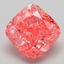 5.60 Ct. Fancy Vivid Pink Cushion Lab Grown Diamond