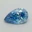 1.01 Ct. Fancy Vivid Malibu Blue Pear Lab Grown Diamond