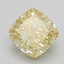 3.11 Ct. Fancy Intense Yellow Cushion Lab Grown Diamond
