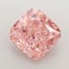 4.02 Ct. Fancy Vivid  Pink Cushion Lab Grown Diamond