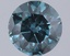 1.53 Ct. Fancy Deep Blue Green Round Lab Grown Diamond