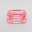 0.73 Ct. Fancy Vivid Pink Emerald Lab Grown Diamond