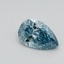 0.54 Ct. Fancy Vivid Blue Pear Lab Grown Diamond