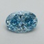 2.02 Ct. Fancy Vivid Blue Oval Lab Grown Diamond
