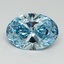 5.17 Ct. Fancy Vivid Blue Oval Lab Grown Diamond