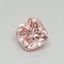 0.47 Ct. Fancy Vivid Pink Cushion Lab Grown Diamond