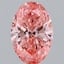 1.57 Ct. Fancy Vivid Pink Oval Lab Grown Diamond
