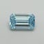 1.05 Ct. Fancy Vivid Blue Emerald Lab Grown Diamond