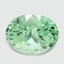 6.9x5.3mm Unheated Green  Oval  Mint Garnet