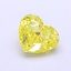 1.21 Ct. Fancy Vivid  Yellow Heart Lab Grown Diamond