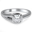 Custom Asymmetric Bezel Solitaire Ring