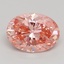 2.73 Ct. Fancy Vivid Pink Oval Lab Grown Diamond