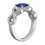 Cushion Sapphire Infinity Ring, smallside view